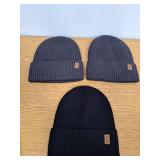 Cozy Cuffed Beanie 3 Pack, 2 Grey, 1 Black