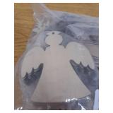 100Pcs Wood Slices, 3.5" Wooden Christmas Shapes-Unfinished