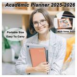 Day Planner 2025-2026, Jul.2025-Jun.2026, 6.2" x 8.4" Pink 2 Pack