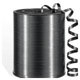 600 Yards Black Curling Ribbon for Gift Wrapping, 1/5 Inch Black
