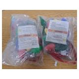 Christmas Party Favors, 3PCS Light Up Christmas Necklace Headband Glasses Set, Xmas Bulb Necklace Xmas Tree Lights Holiday Headbands LED Flashing Santa Eyeglasses Bulk for Xmas Gift 2 Pack