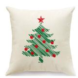 Christmas Trees Throw Throw Pillow Cover 18 x 18 Inch