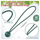 2 Boxes of 30 Pcs Christmas Tree Ornament Hooks
