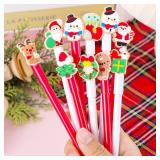 30pcs Christmas Shape Gel Ink Writing Pens 0.5 mm Black Ink