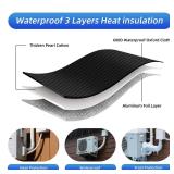 3 Layers Adjustable Diameter HVAC Copper Pipe Insulation Cover Protector, 72x10 Inch Outdoor Waterproof AC Copper Line Insulation Anti-Freezing Sleeve Wrap for Mini Splits Central AC