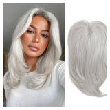 Hair Toppers with Bangs 6.5x6.5 Inch Large Base 14 Inches