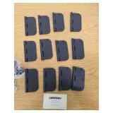 Egofine Door Hinges 12 Pack, 3.5" x 3.5" Interior Hinges With 5/8" Radius Corners, Matte Black