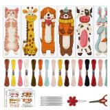 6PCS Cross Stitch Bookmark Kit for Beginners