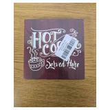 CHRISTMAS SIGNS- Wall Decor, 3 Count 5"x5"