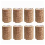 8PCS Self Adhesive Bandage 3 Inch Sports Compression Tape