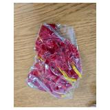 Suncalla 6 Pcs Rustic Gold Bells with 6 Pcs Red Velvet Bows