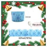 2 Count of 65Feet Winter Snowflake Bulletin Board Border