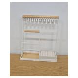 Jewelry Organizer Stand with Velvet Ring Holder