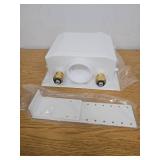 Washing Machine Outlet Box (Laundry), Niikappu 1/2 Inch Push-Fit Inlet x 3/4 Inch MHT Outlet Connection, Center Drain/Side Drain, with Stainless Steel Water Hammer Arrestor(WM010)