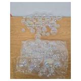 60Pcs Iridescent Ornaments Balls Clear Plastic
