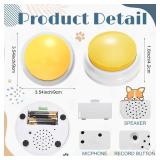 16 Pieces Dog Buttons for Communication Voice Recordable Cat Dog Talking Buzzers Set with Stickers 30 Seconds Pet Speech Training Buttons for Pet Cat Training Interactivity(Fresh Colors)