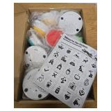 16 Pieces Dog Buttons for Communication Voice Recordable Cat Dog Talking Buzzers Set with Stickers 30 Seconds Pet Speech Training Buttons for Pet Cat Training Interactivity(Fresh Colors)