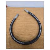 "Apache 98398318 1/2\"\" x 48\"\" 2-Wire Hydraulic Hose Male x Male Assembly\", Black