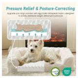 Faux Rabbit Fur Orthopedic Dog Bed, Large, Beige XL 42x30x7 inch