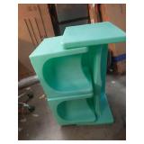 Kids Tri-Me Table and Cube Chair Set Multipurpose Furniture Aqua  3-Piece - Retail: $145