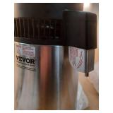 VEVOR Water Distiller, 4L/1.1 Gallon Pure Water Purifier Filter for Home Countertop, 750W Distilled Water Maker, Stainless Steel Interior Distiller Water Making Machine to Make Clean Water, Silver - R