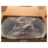 Modern Ring Floor Lamp Brushed Nickel Finish - Threshold: ETL Listed, Cotton/Polyester Shade, Metal Body - Retail: $115