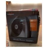VH240 1500-Watt Black Indoor Electric Fan Space Heater with Adjustable Thermostat, 3-Heat Settings, Safety Features - Retail: $70