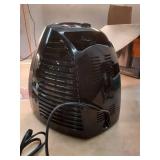 VH240 1500-Watt Black Indoor Electric Fan Space Heater with Adjustable Thermostat, 3-Heat Settings, Safety Features - Retail: $70
