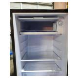 Sweetcrispy 3.2 Cu.Ft Mini Fridge with Freezer Small Refrigerator Single Door Adjustable Thermostat Energy-efficient Low Noise, Compact Fridge for Bedroom, Office, Dorm (Silver Door) - Retail: $135