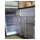 Sweetcrispy 3.2 Cu.Ft Mini Fridge with Freezer Small Refrigerator Single Door Adjustable Thermostat Energy-efficient Low Noise, Compact Fridge for Bedroom, Office, Dorm (Silver Door) - Retail: $135