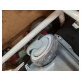 VEVOR Shower Wheelchair, 17.5in Width Aluminum Alloy Bathroom Wheelchair for Inside Shower, Adjustable Rolling Shower Chair w/Brake for Disabled Adult, 300 lbs Capacity Shower Commode Transport Chair 