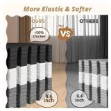 4Pcs Baby Play Mat for Floor, Foam Floor Tiles for Kids with Interlocking, Squares Foam Puzzle Carpet for Playroom,Crawling Rug for Babies 6-12 Months,Toddlers,11.8*11.8*0.6In Each,White Black