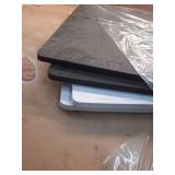 4Pcs Baby Play Mat for Floor, Foam Floor Tiles for Kids with Interlocking, Squares Foam Puzzle Carpet for Playroom,Crawling Rug for Babies 6-12 Months,Toddlers,11.8*11.8*0.6In Each,White Black