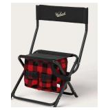 PACK OF 4-Buffalo Check Outdoor Foldable Chair with Cooler Red/Black - Woolrich X Target - Retail: $112