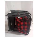 PACK OF 3-Buffalo Check Outdoor Foldable Chair with Cooler Red/Black - Woolrich X Target - Retail: $84