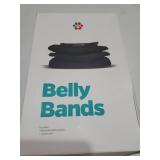 Pet Parents Washable Belly Bands for Male Dogs (3pack) + Extenders of Durable Dog Diapers Male, Premium Male Dog Diapers & Dog Wraps (Large, Black) - Retail: $28