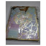 Medium Size Gift Bags-Colorful Marble Pattern Gift Bag with Tissue Paper for Shopping, Parties, Wedding, Baby Shower, Craft-4 Pack-7 X 4" X 9" - Retail: $8"