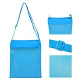 Colorful Mesh Beach Bags 11.4 x 13.7inch Breathable Sea Shell Bags with Adjustable Carrying Straps Pink, Green, and Black] only 3pcs  - Retail: $16