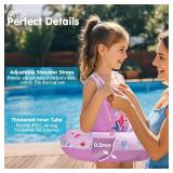 Toddler Swim Vest for Age 3-6, Swim Trainer Vests with Adjustable Strap fit for Boys Girls 29-55lbs, Children Swimsuit, Floating Tubes Swim Jackets, Beginner Learn to Swim, Purple Mermaid - Retail: $1