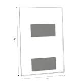 Magnetic Picture Frames for Refrigerator 4x6 Inch, Magnetic Photo Holders for Fridge, 4 Pack Acrylic Magnetic Picture Frame for Displaying Frames, Children Artworks - Retail: $9