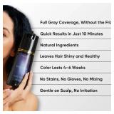 Polar Haircare - Dark Brown Shampoo Hair Dye Shampoo for Women - Unisex Gray Hair Semi-Permanent Hair Dye - Natural Coloring Kit - Quick Application, Skin-Safe Product for Any Age - 6.76 Fl Oz Color -