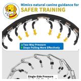 Dog Collar, Patented Martingale No Pull Collar for Small Medium Large Dogs with Buckle for Walking Training, Hidden Design (Black, X-Large,2.5mm,22-27.5" Neck) - Retail: $32"