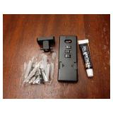 Keyless Cabinet Lock, Cabinet Password Locks with Luminous,3-Digit Combination Door Lock for Drawers, Barn Door, Bathroom, Outdoor, Closet, Fence, Protect Privacy(1PCS,Black) - Retail: $14