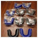Sport Mouth Guards Gum Teeth Armor Game Guard for Boxing Basketball Football Hockey Karate Basketball Rugby Match (10 Pcs,Blue, Black) - Retail: $10