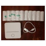 Print Pods Mini Printer, Sticker Printer with 10 Rolls Thermal Printing Paper, Inkless Pocket Printpod for Phone, Impresora PortÃ¡til for Notes, DIY, Compatible with iOS & Android (White) - Retail: 