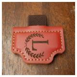 Custom Magnetic Bookmarks with Pen Holder, Personalized 26 Letters Name Initial Leather Bookmark, Leather Book Mark for Men Women Teachers, Readers Book Lovers Gifts (Red, L) - Retail: $8