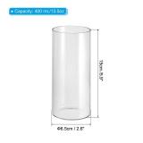 Clear Glass Cylinder Vase, 5.9 Tall and 2.6" Dia Tabletop Flowers Vase Floating Candle Holder Vase for Home Decor Wedding Centerpieces(13.5oz) - Retail: $10"