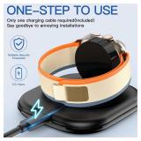 for Apple Watch Magnetic Charging Dock - Fast Magnetic Charger Stand, Compatible with Apple Watch Series 2/3/4/5/6/7/8/9/10/Ultra 1 2, Supports Nightstand Mode, Portable Design for Travel - Retail: $1