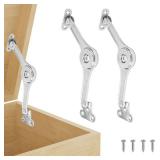 2 Pack | Adjustable Lid Stay Hinges for Small Wooden Toy Boxes & Chests | Zinc Alloy Lid Support Hinges for Safe, Smooth Support. - Retail: $21