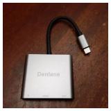 USB C to HDMI Adapter 4K@60Hz, USB-C Digital AV Multiport Adapter with USB 3.0 & 100W Fast Charging, Type C to HDMI Converter for iPad/Mac/MacBook, USB-C Laptop Hub for Dell/Lenovo/Samsung... - Retail